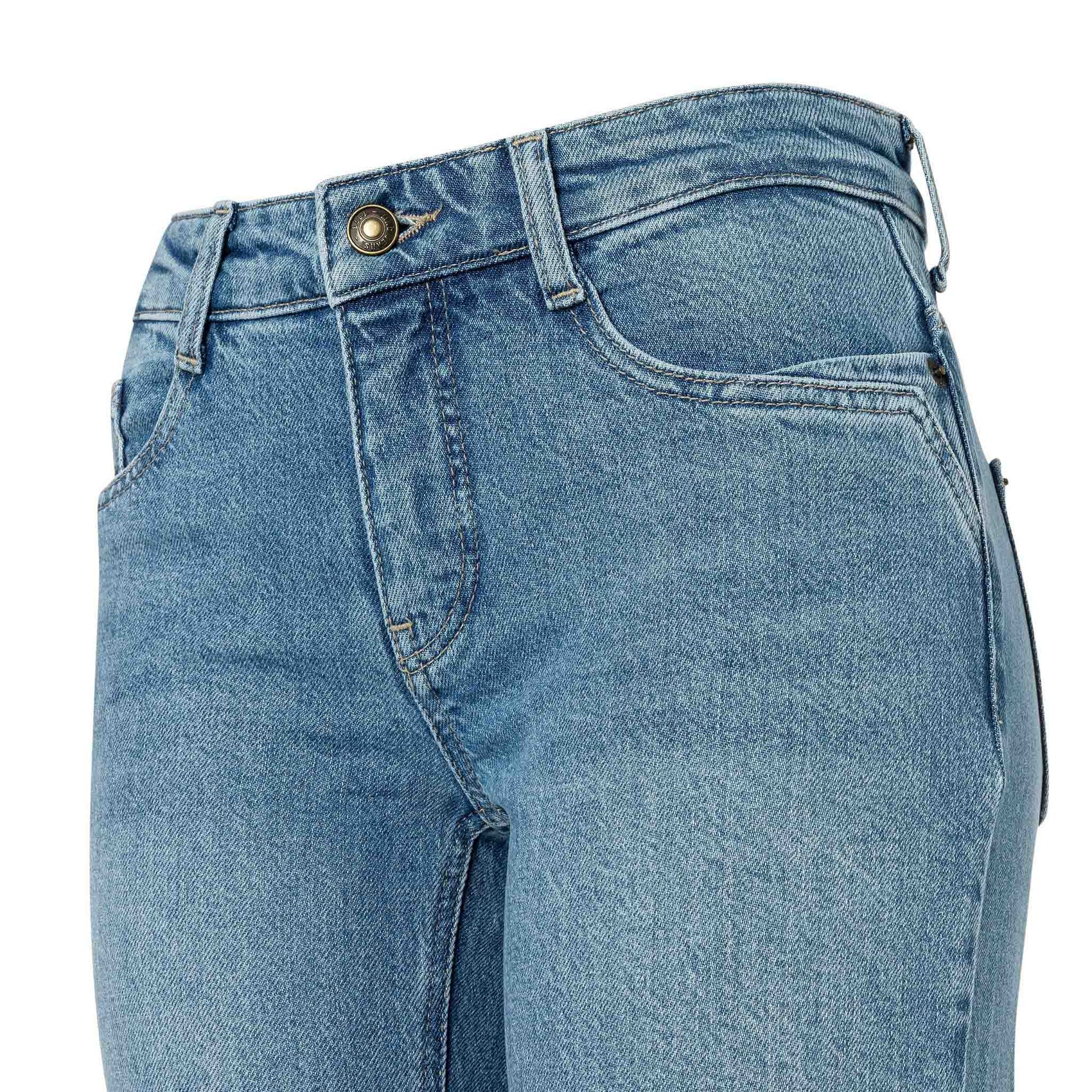 Mac Jeans Detroit Flared 90's Cool Wash, tall jeans voor lange vrouwen, vooraanzicht