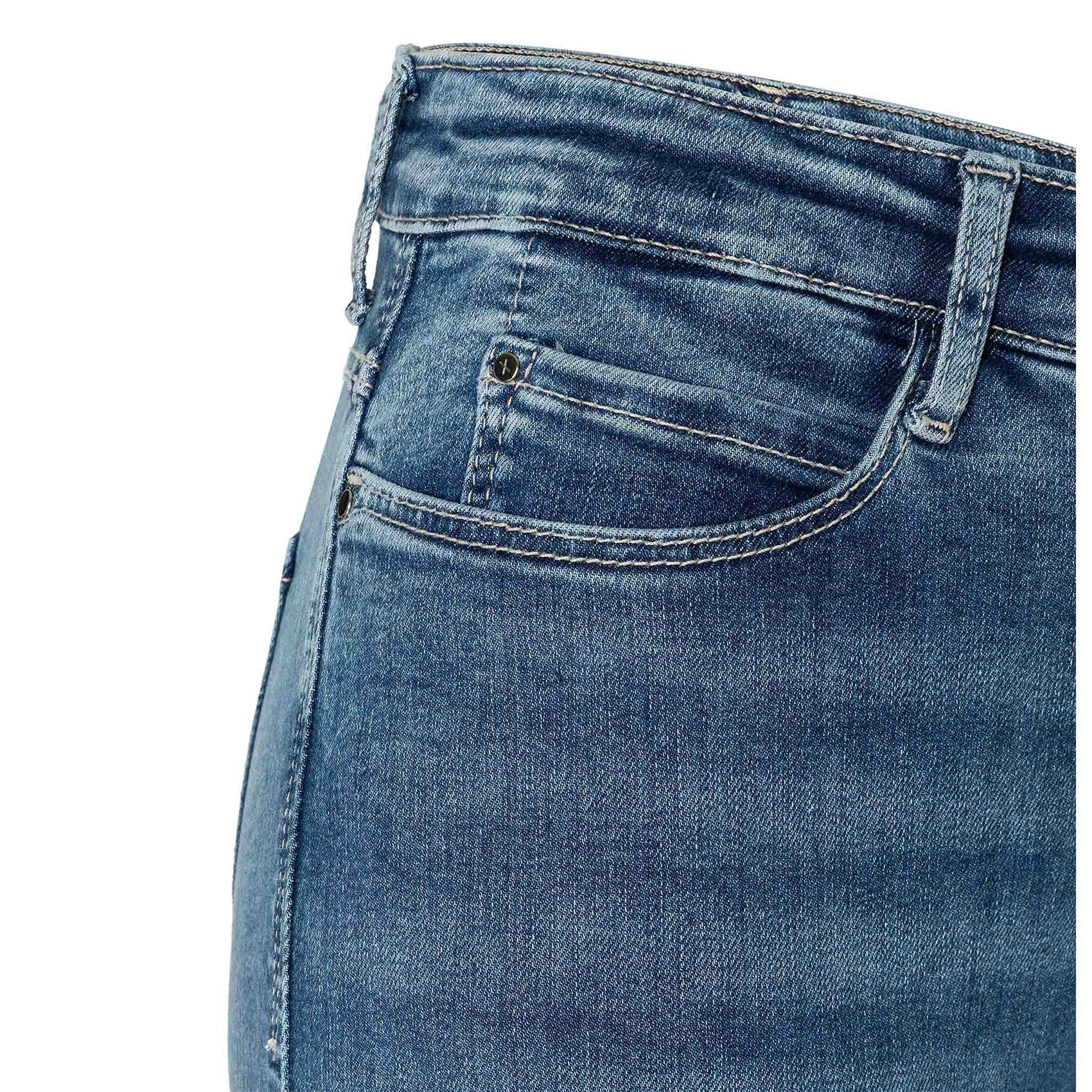 Mac Jeans Dream Boot Auth Mid Blue, tall jeans voor lange vrouwen, vooraanzicht