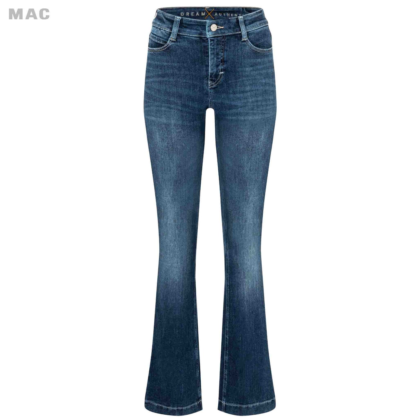 Mac Jeans Dream Boot Auth Deep Sea Blue tall women length 36