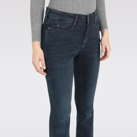 Mac Jeans Dream Boot Midnight Blue, tall jeans voor lange vrouwen, vooraanzicht