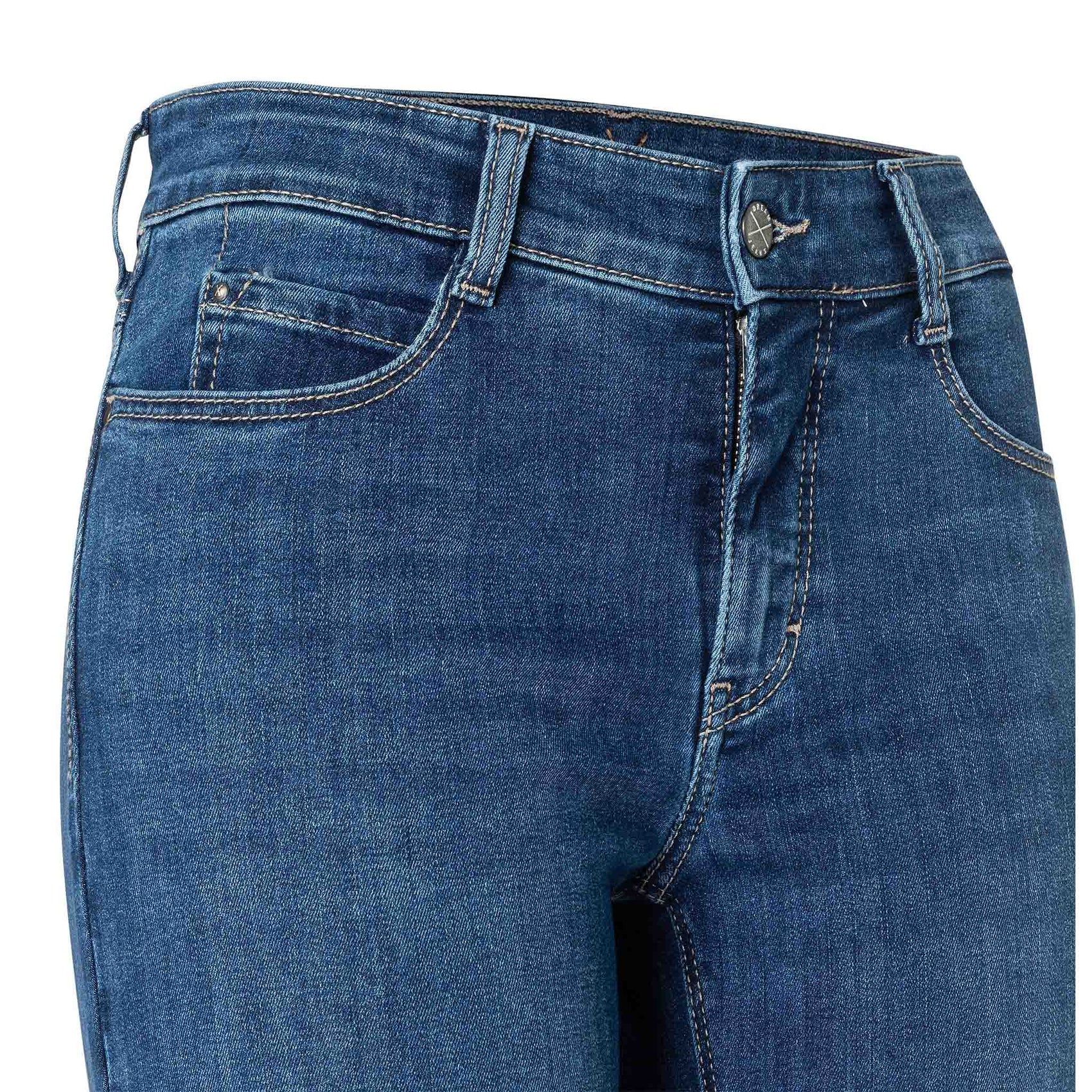 Mac Jeans Dream Mid Indigo, tall jeans voor lange vrouwen, vooraanzicht