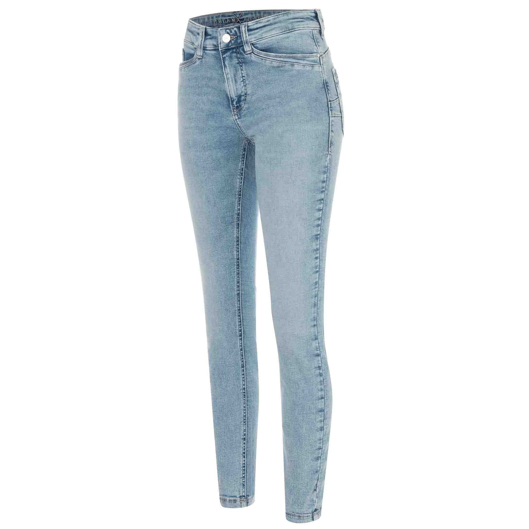 Mac Jeans Dream Skinny Fancy Moon, lange dames jeans, zijaanzicht