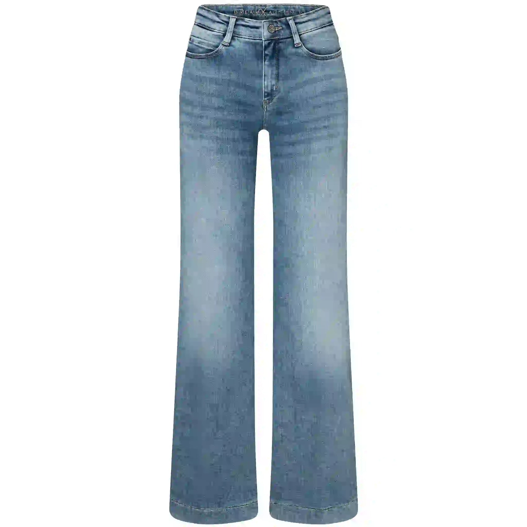 Tall Mac Jeans Dream Wide Authentic Sky Blue | voorzijde | lange dames