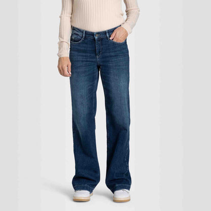 kleding lange vrouwen mac jeans dream wide auth cobalt