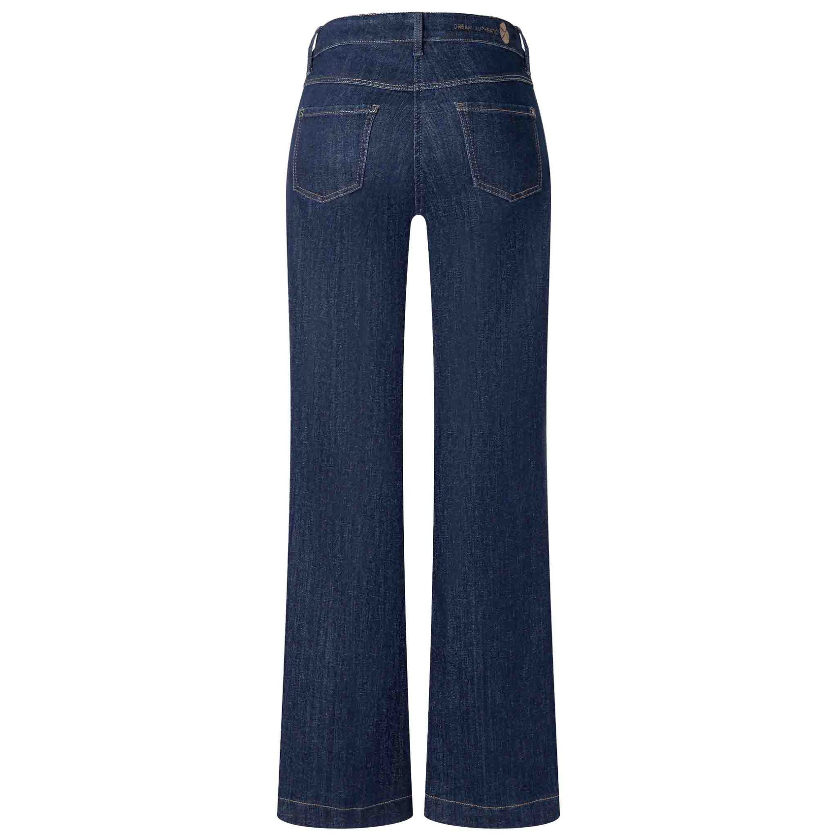 Mac Jeans Dream Wide Fashion Rinsed Authentic, jeans in tall met lange benen, achteraanzicht