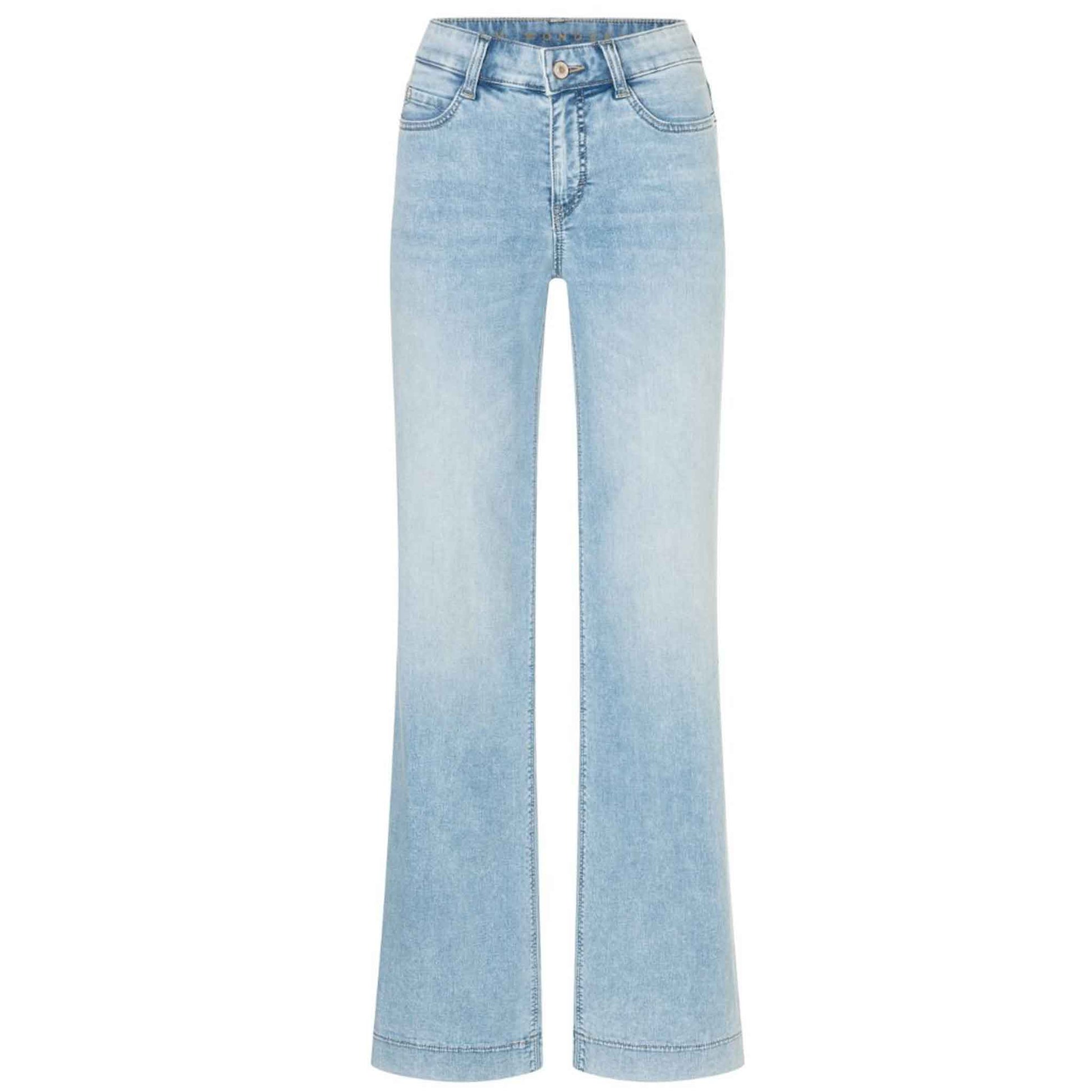 Mac Jeans Dream Wide Light Azure Blue, tall jeans voor lange vrouwen