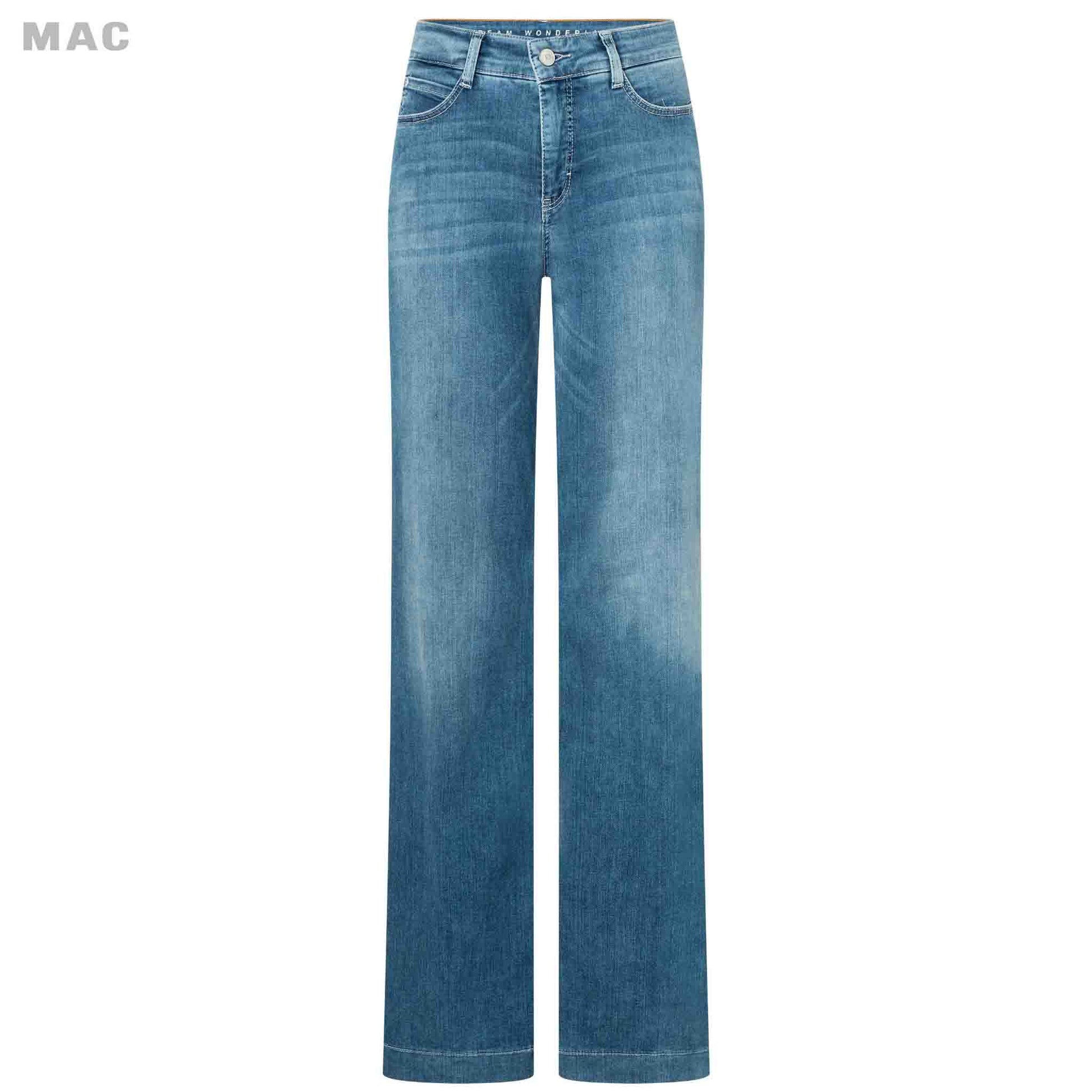 Mac Jeans Dream Wide Mid Blue tall women length 36