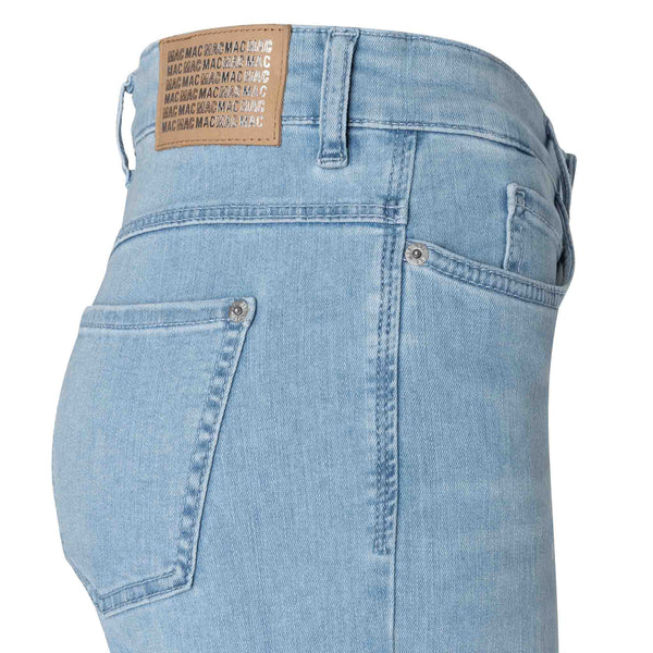 Mac Jeans Dream Wide Sun Bleached Auth, lange dames jeans, zijaanzicht