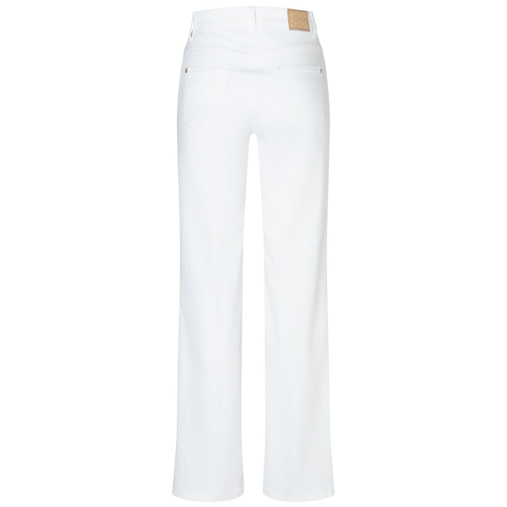 Mac Jeans Wide White, jeans in tall met lange benen, achteraanzicht