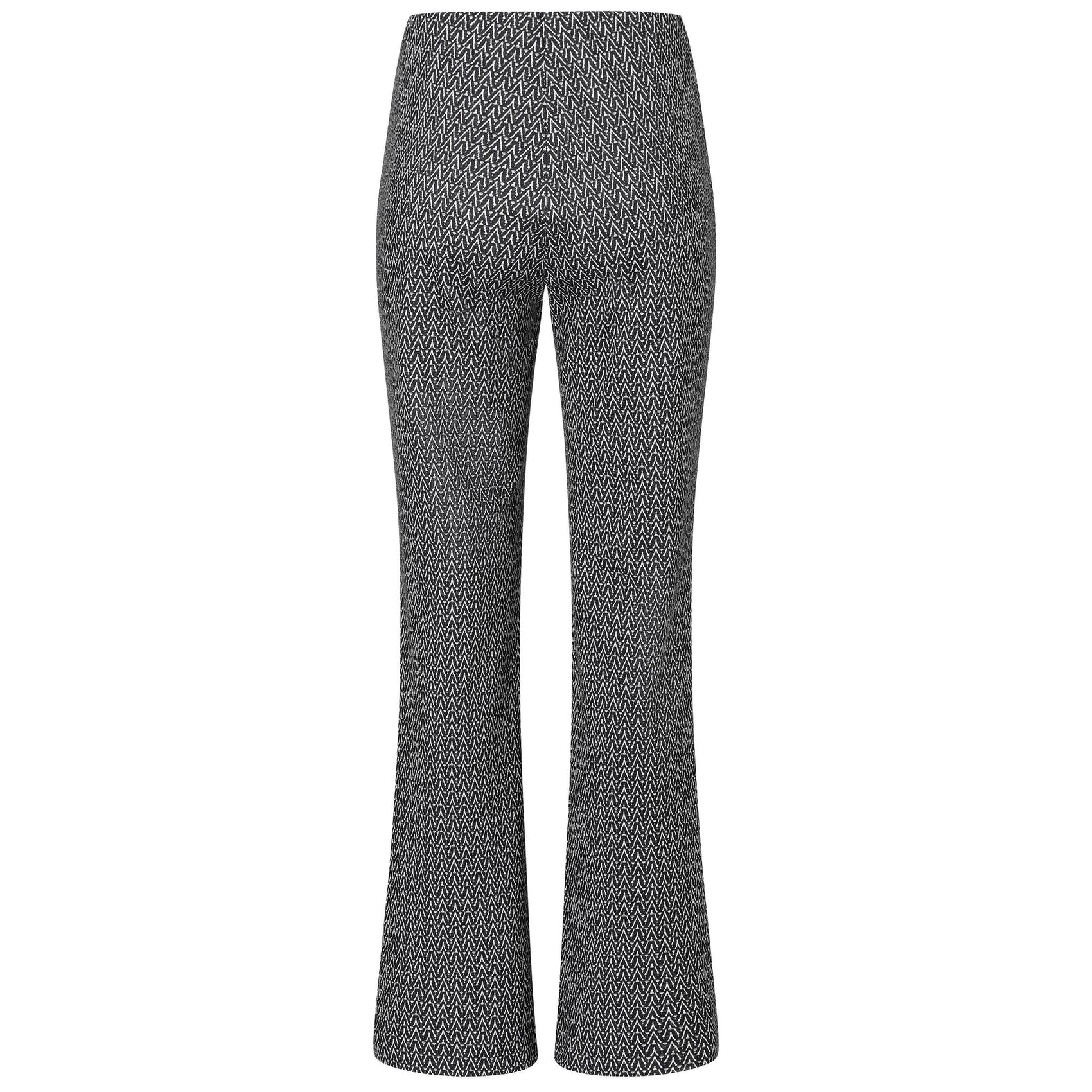 Mac Jeans Flare Anthracite Print, jeans in tall met lange benen, achteraanzicht
