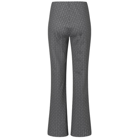 Mac Jeans Flare Anthracite Print, jeans in tall met lange benen, achteraanzicht