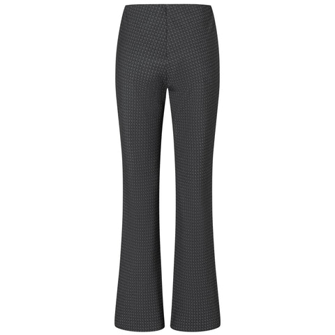 Mac Jeans Flare Dark Grey, jeans in tall met lange benen, achteraanzicht
