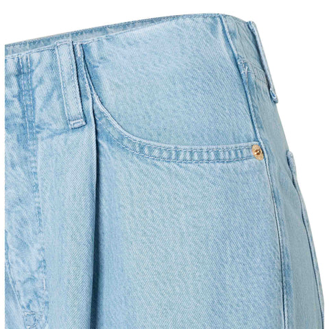 Mac Jeans Naila Essential Blue, lange dames jeans, zijaanzicht