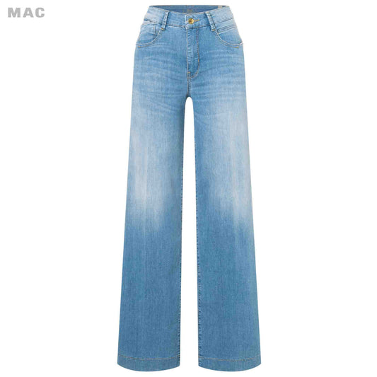 Mac Jeans Rich Palazzo Mid Blue lange vrouwen tall