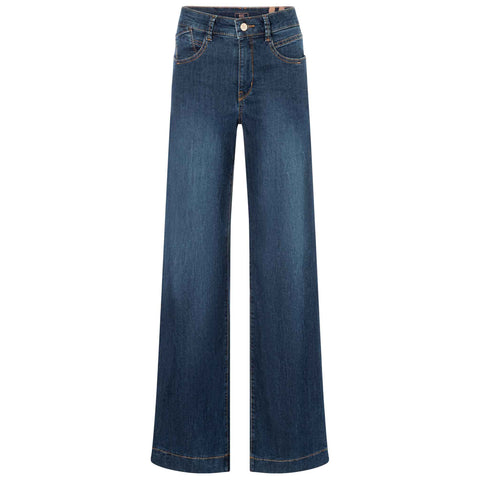 Mac Jeans Rich Palazzo Night Blue, tall jeans voor lange vrouwen