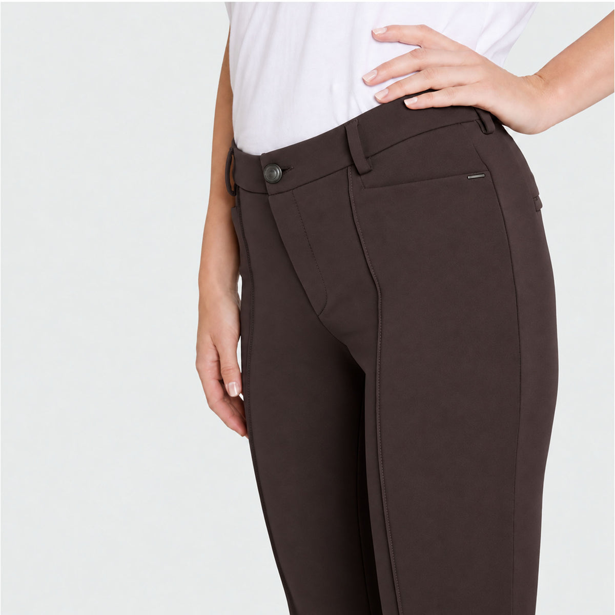 Mac Broek Dream Luxury Espresso | Tall