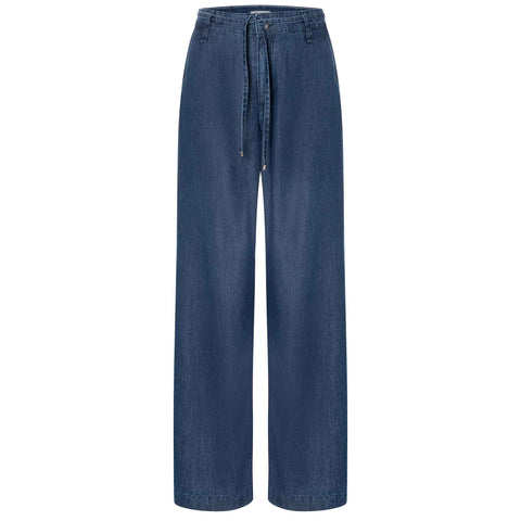 Mac Broek Wendy Tencel Simply Blue | Tall