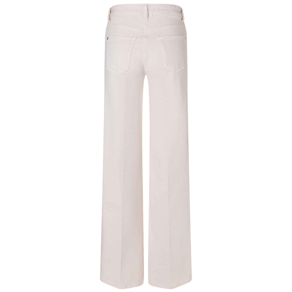 Mac Jeans Dream Wide Antique White, jeans in tall met lange benen, achteraanzicht