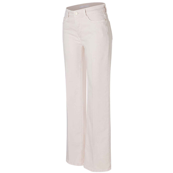 Mac Jeans Dream Wide Antique White, lange dames jeans, zijaanzicht