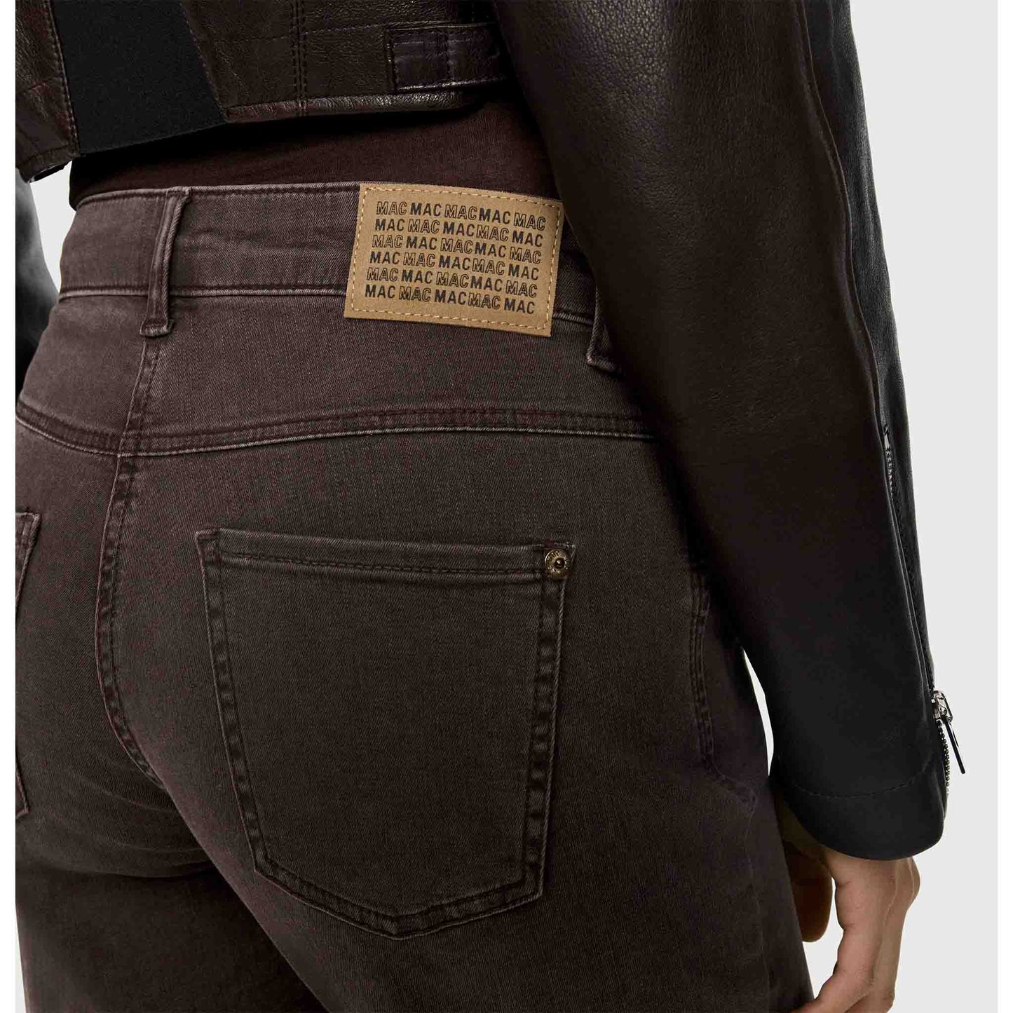 Mac Jeans Wide Brown Stone | Tall