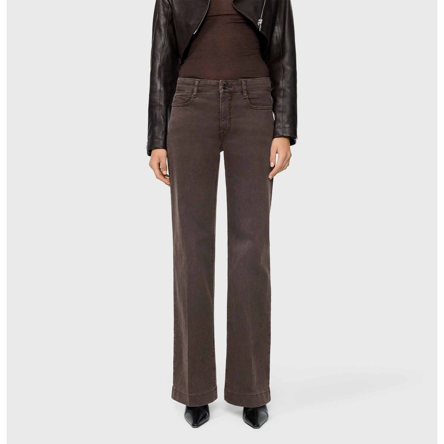 Mac Jeans Wide Brown Stone | Tall