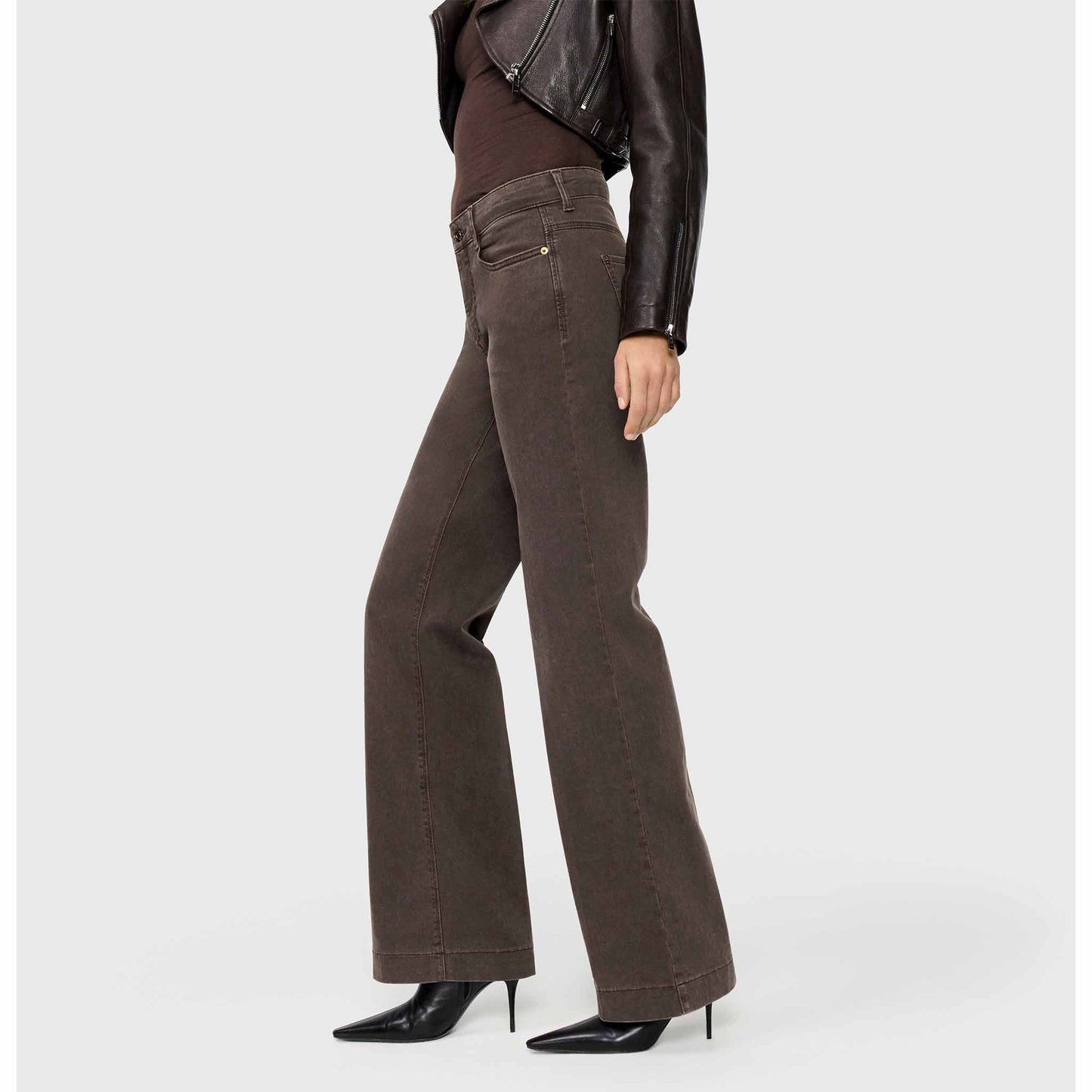Mac Jeans Wide Brown Stone | Tall