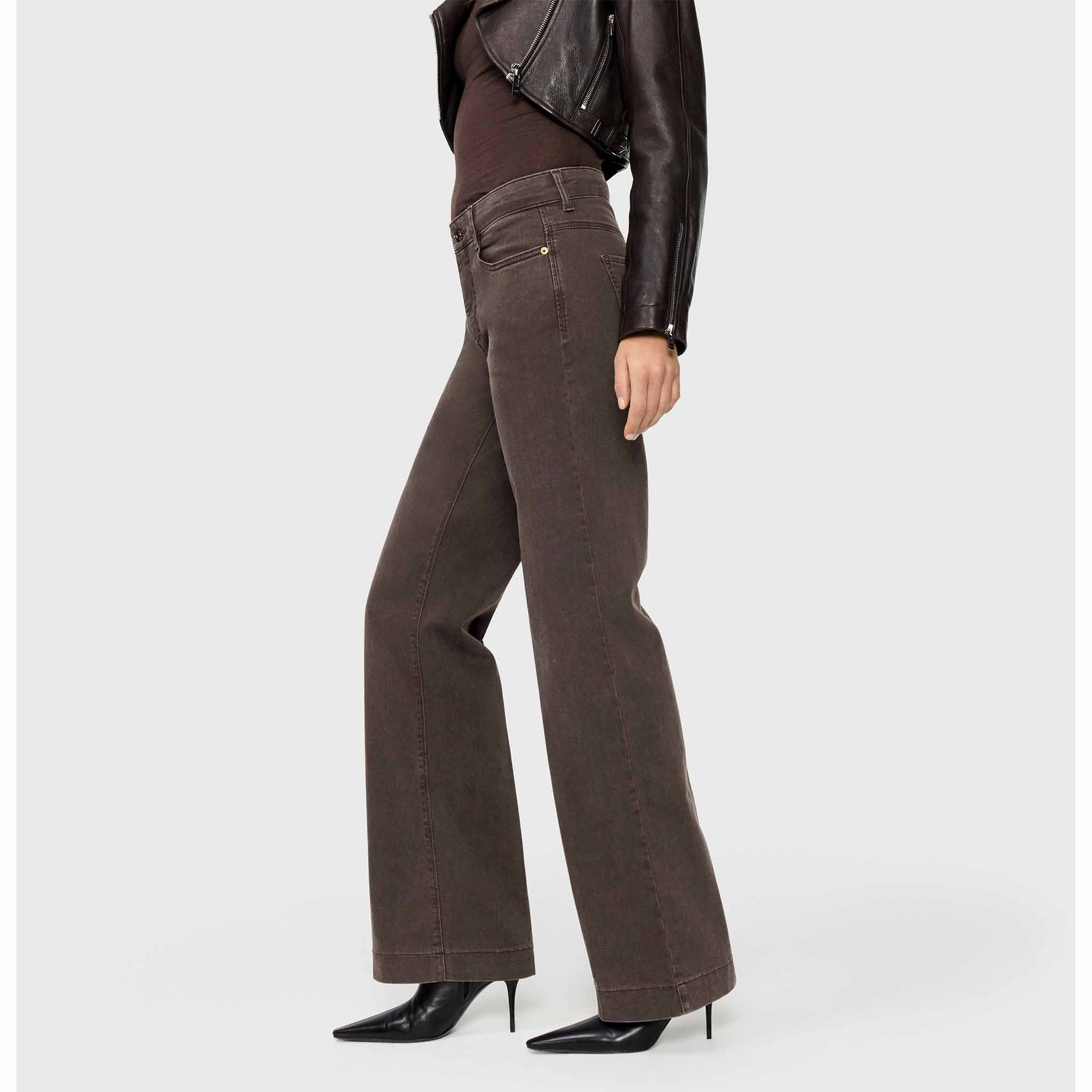 Mac Jeans Wide Brown Stone | Tall