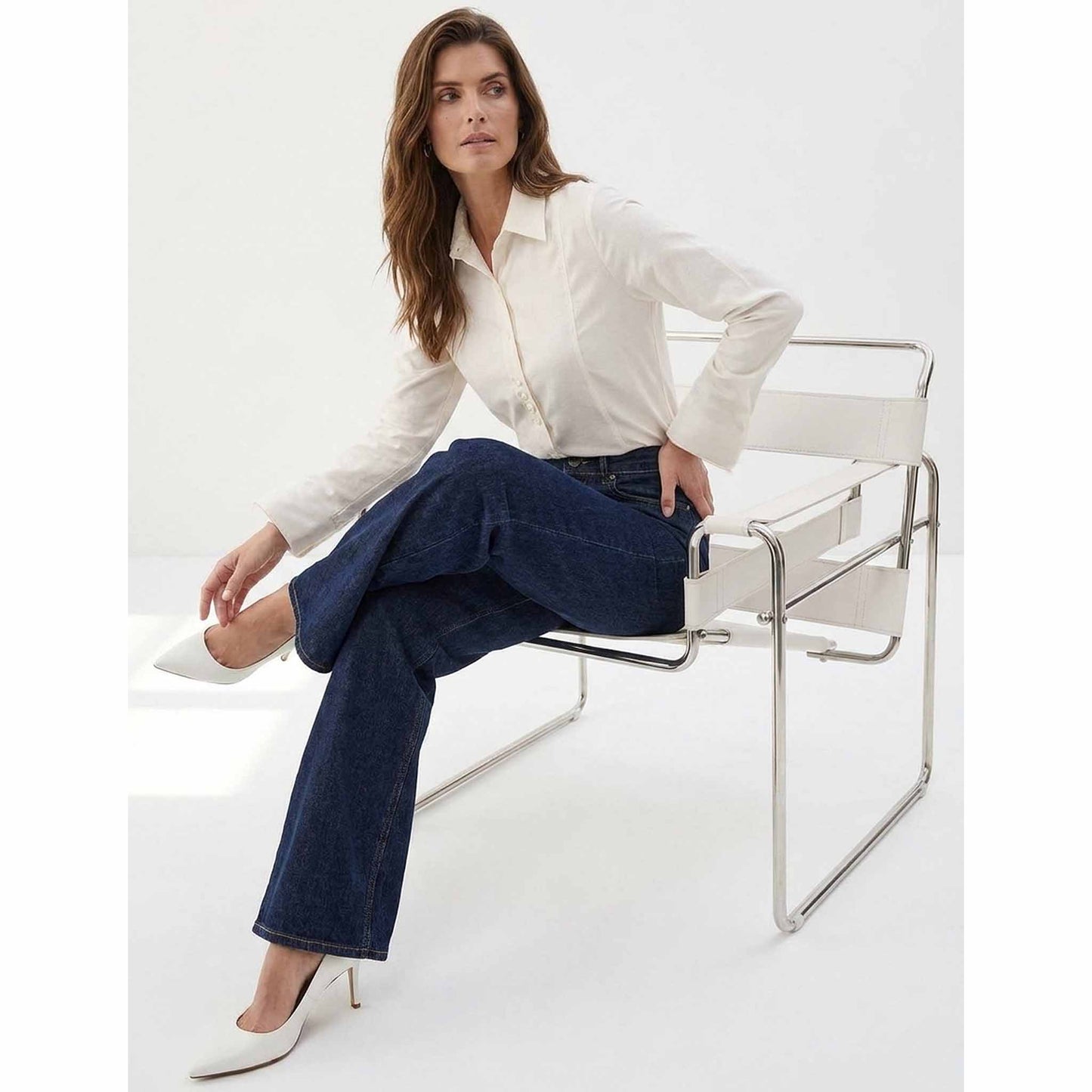 Tall Mac jeans Wide Flare Fashion Rinsed | Style | @shoplook