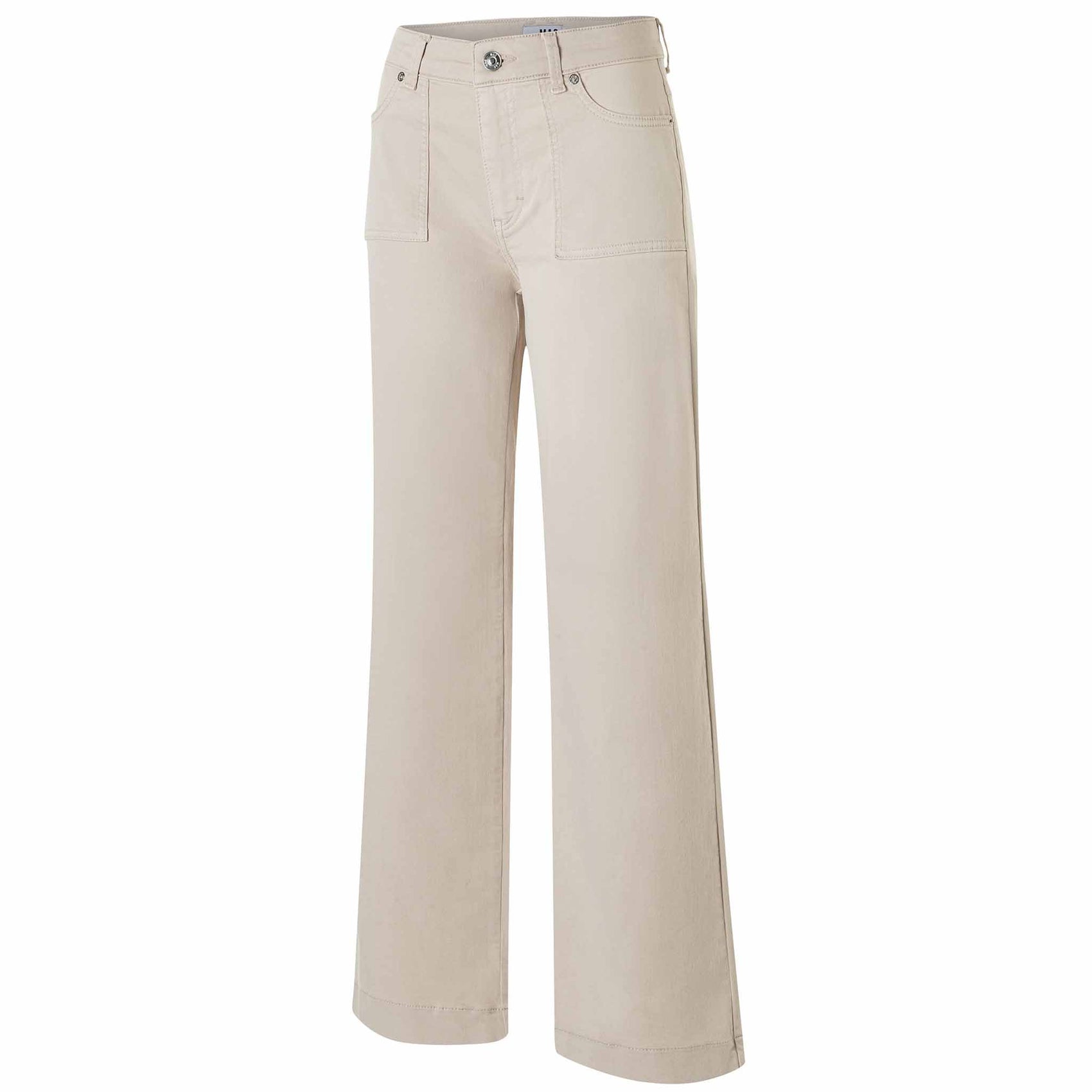 Mac Jeans Wide Pocket Ivory, lange dames jeans, zijaanzicht