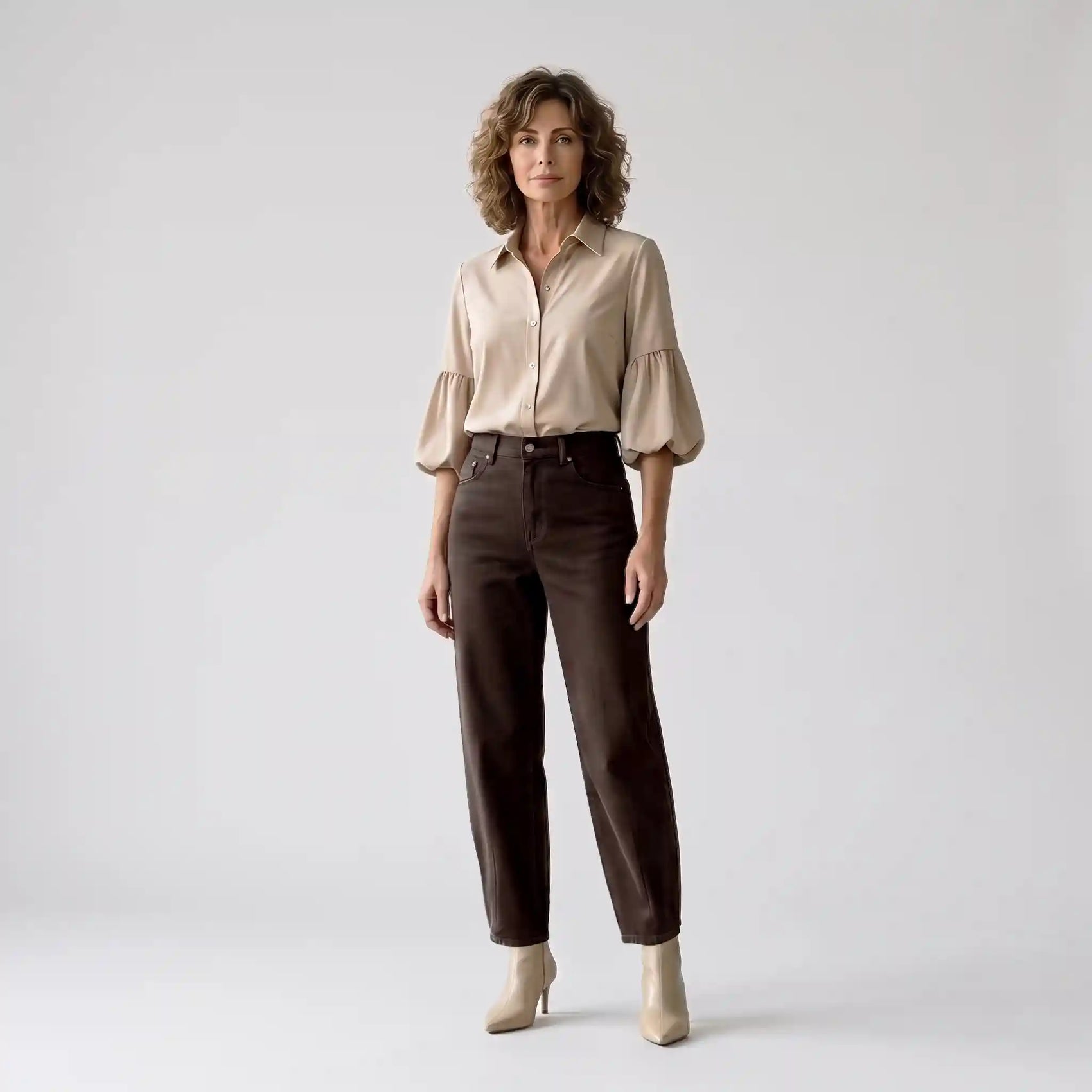 Mavi Jeans Leila W/CUT Dark Brown | Tall