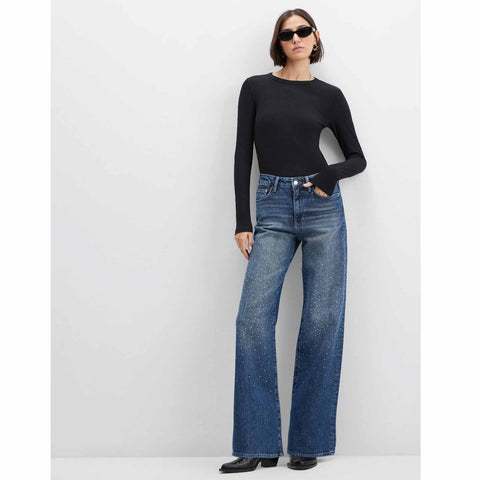 Mavi Jeans Malibu Dark Brushed Rhinestone, tall jeans voor lange vrouwen