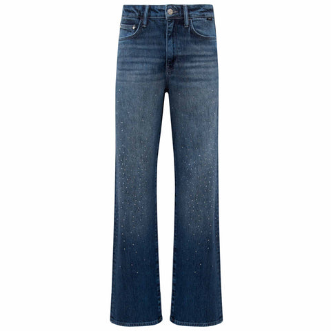 Mavi Jeans Malibu Dark Brushed Rhinestone, tall jeans voor lange vrouwen