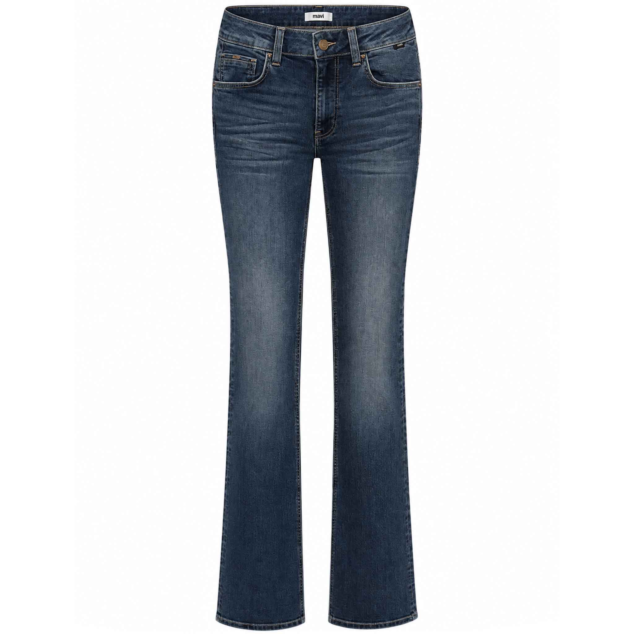 Tall Mavi Jeans Maria Dark Used | Voorkant | Lengte 36 - 38