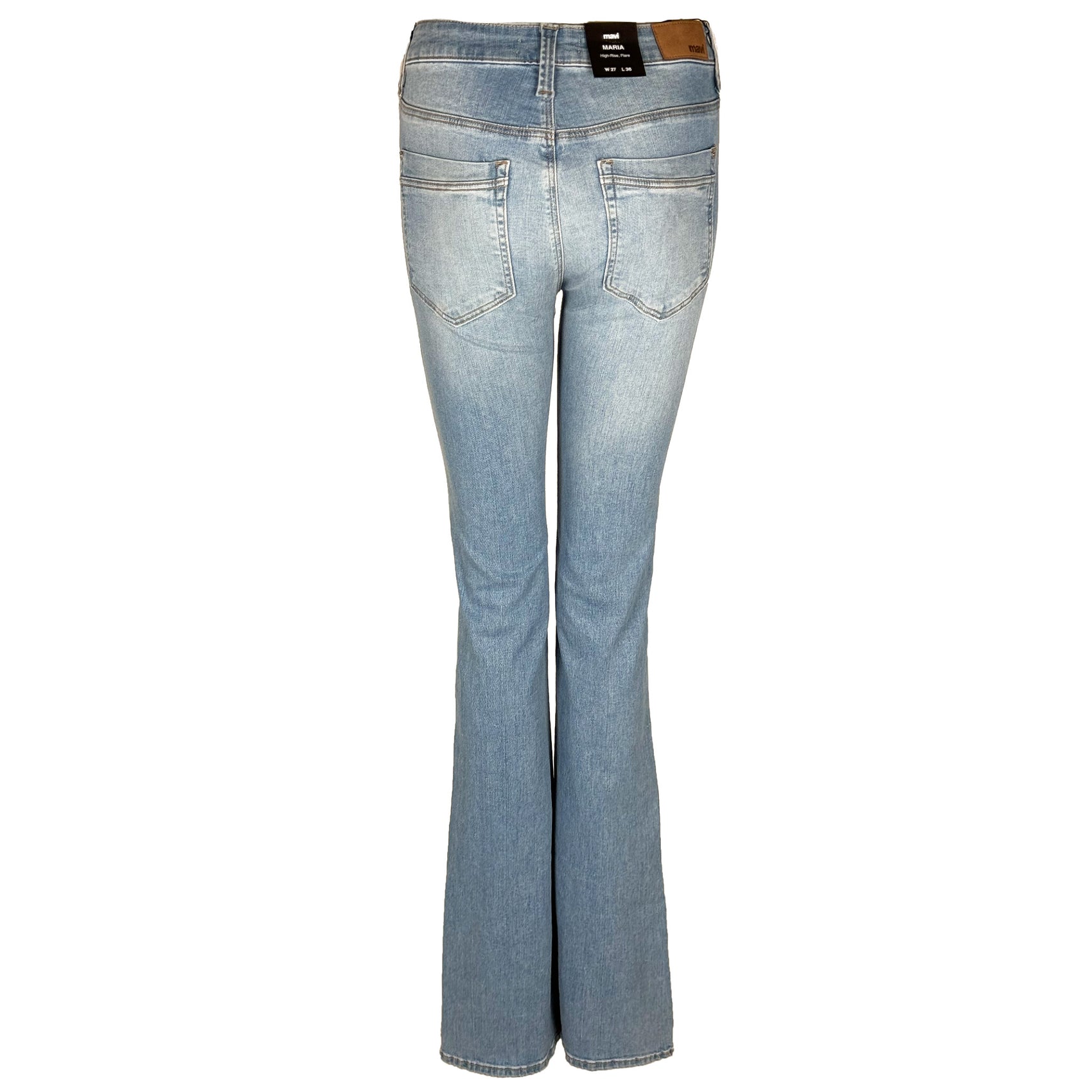 Mavi Jeans Maria Lt Vintage, jeans in tall met lange benen, achteraanzicht
