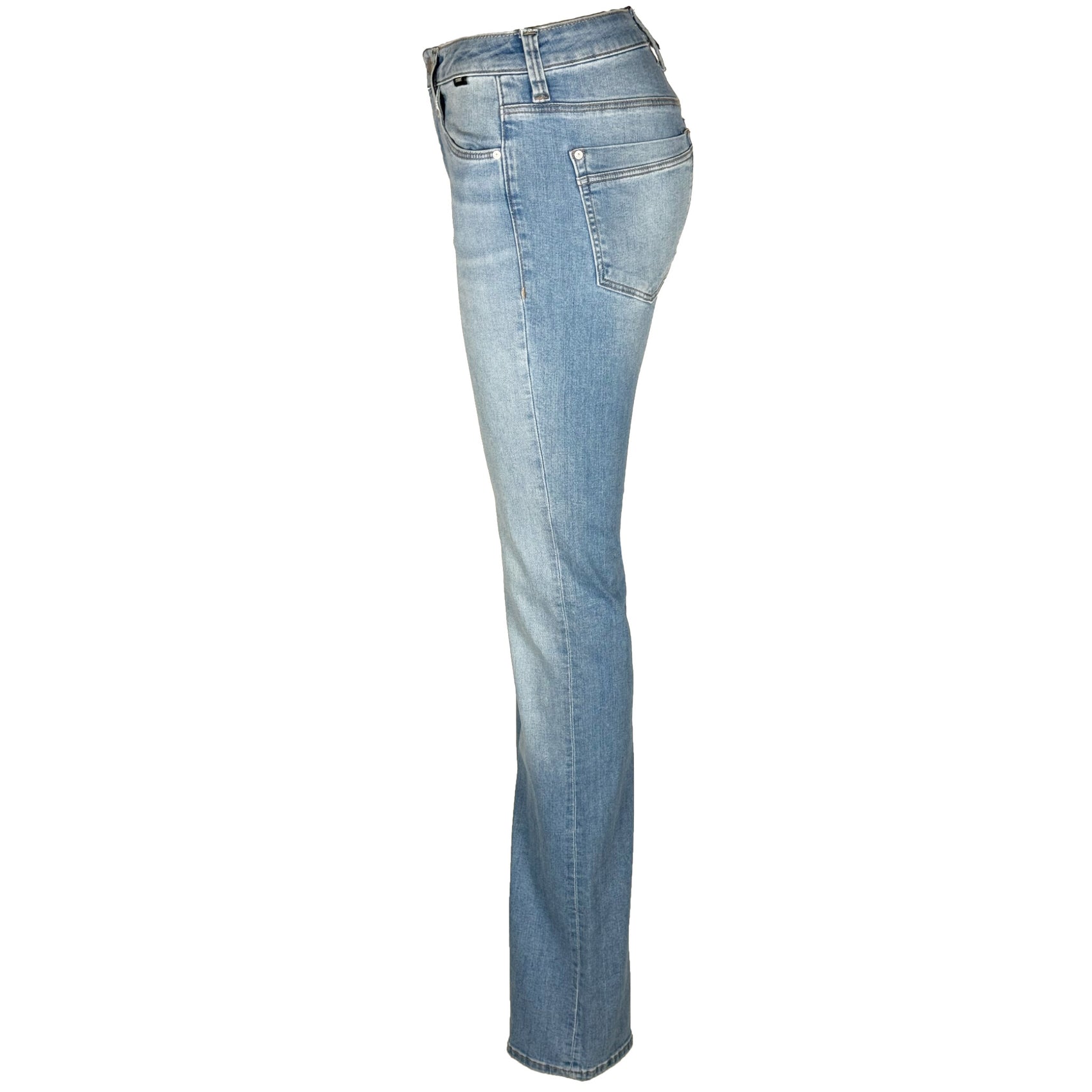Mavi Jeans Maria Lt Vintage, lange dames jeans, zijaanzicht