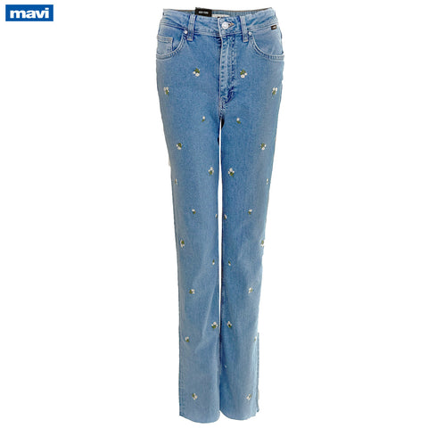 Mavi Jeans New York Mid Bloom, tall jeans voor lange vrouwen