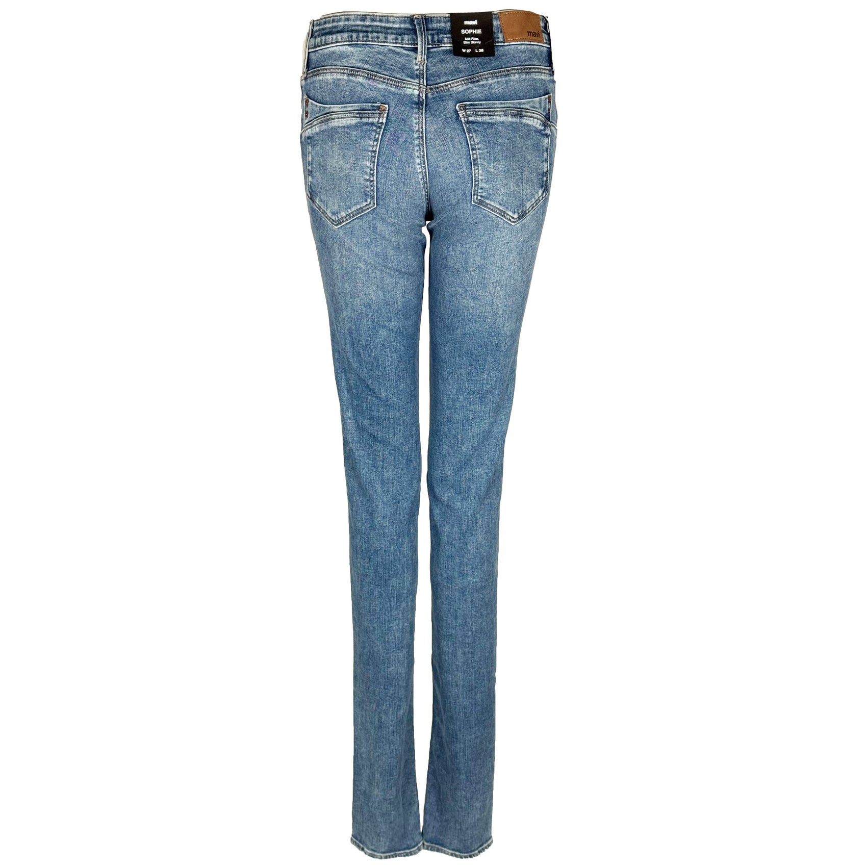 Mavi Jeans Sophie Mid Vintage, jeans in tall met lange benen, achteraanzicht
