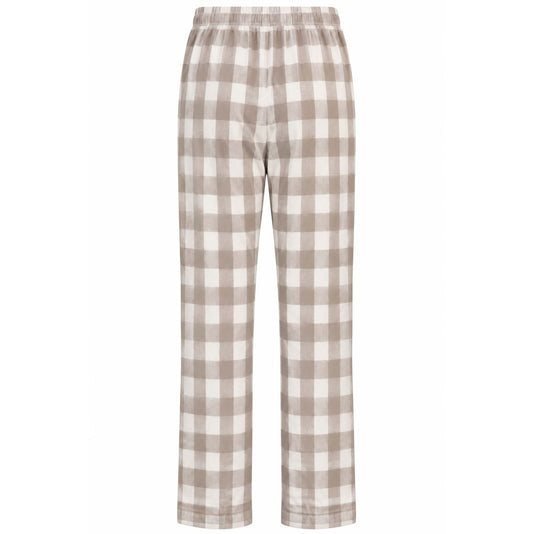 Longlady Pyjamabroek Puck Check Beige | Tall