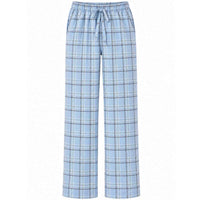 Longlady Pyjamabroek Puck Check Lichtblauw | Tall