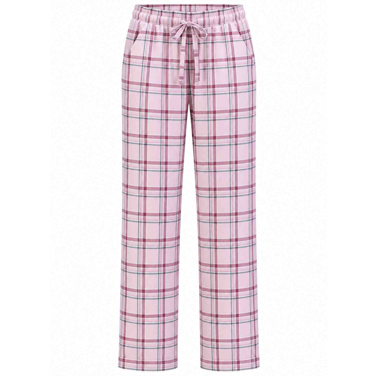 Longlady Pyjamabroek Puck Check Pink | Tall
