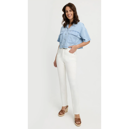 Wonderjeans WT Straight Auth Wit