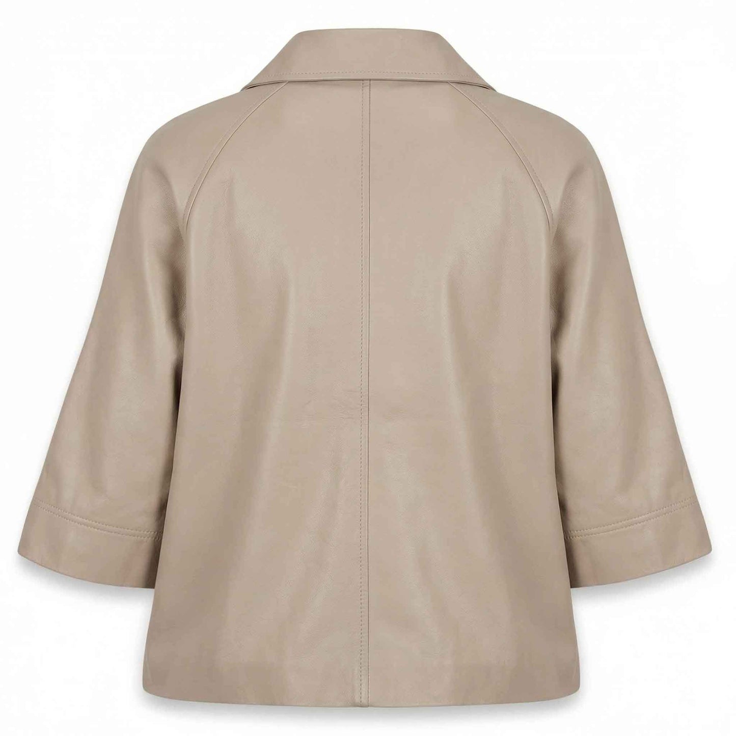 Transmission Lederen Poncho Beige | Tall