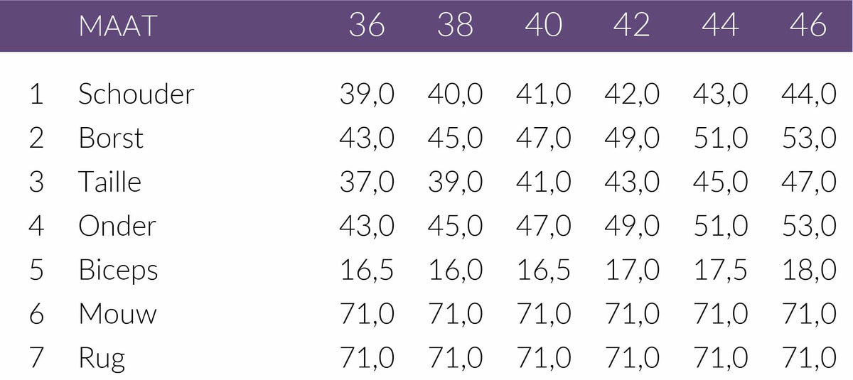 Maattabel Longlady Shirt Tindy | Tall