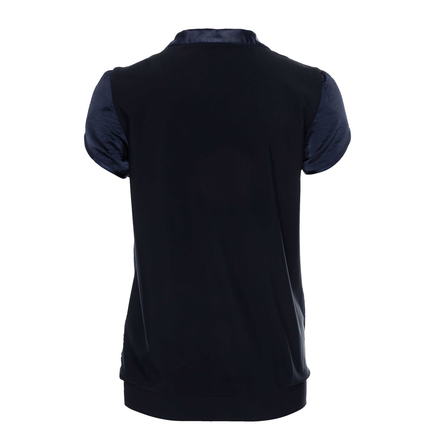 Zip73 Blouse Donkerblauw Gaas