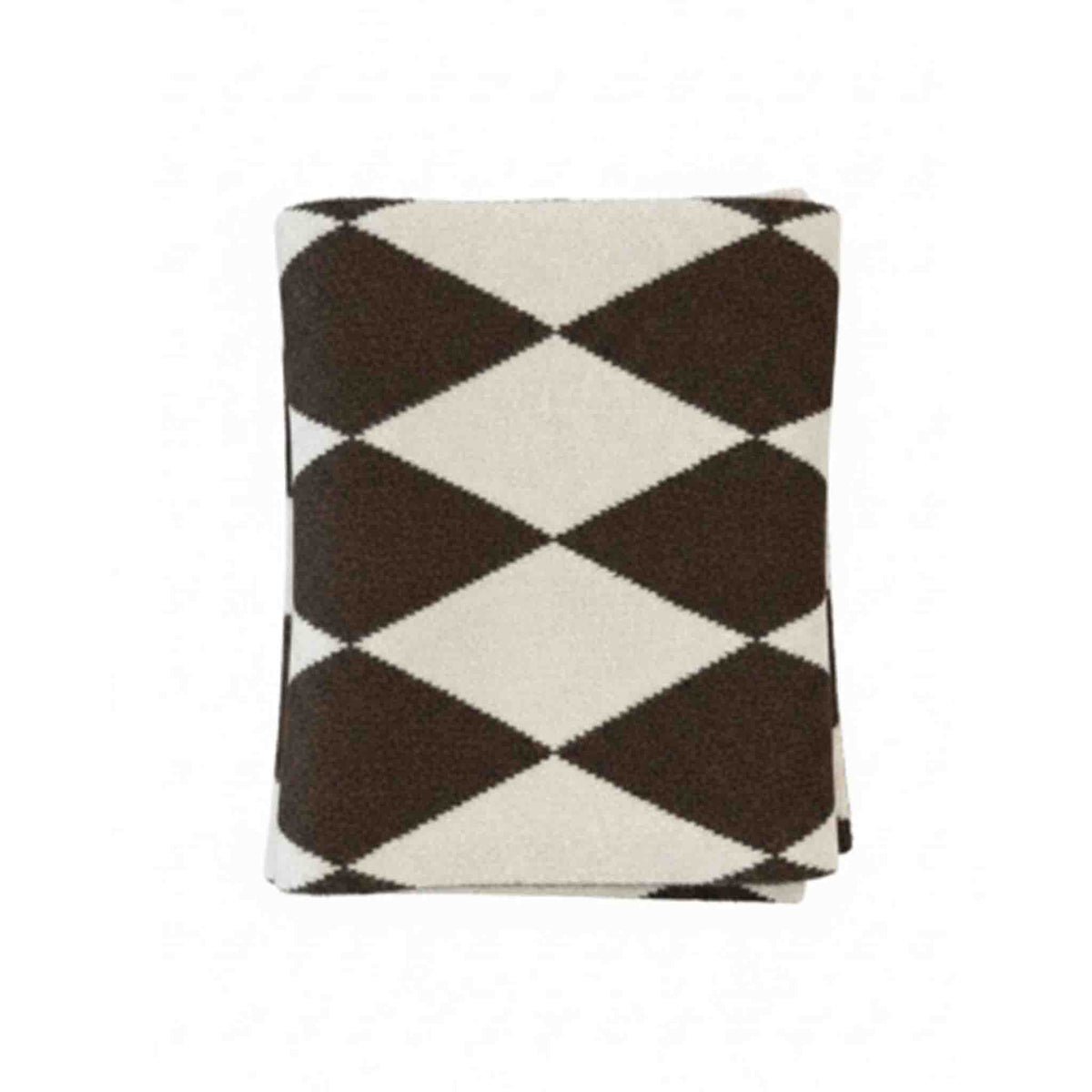 ICNK Sjaal Veloura Argyle Bruin | Tall