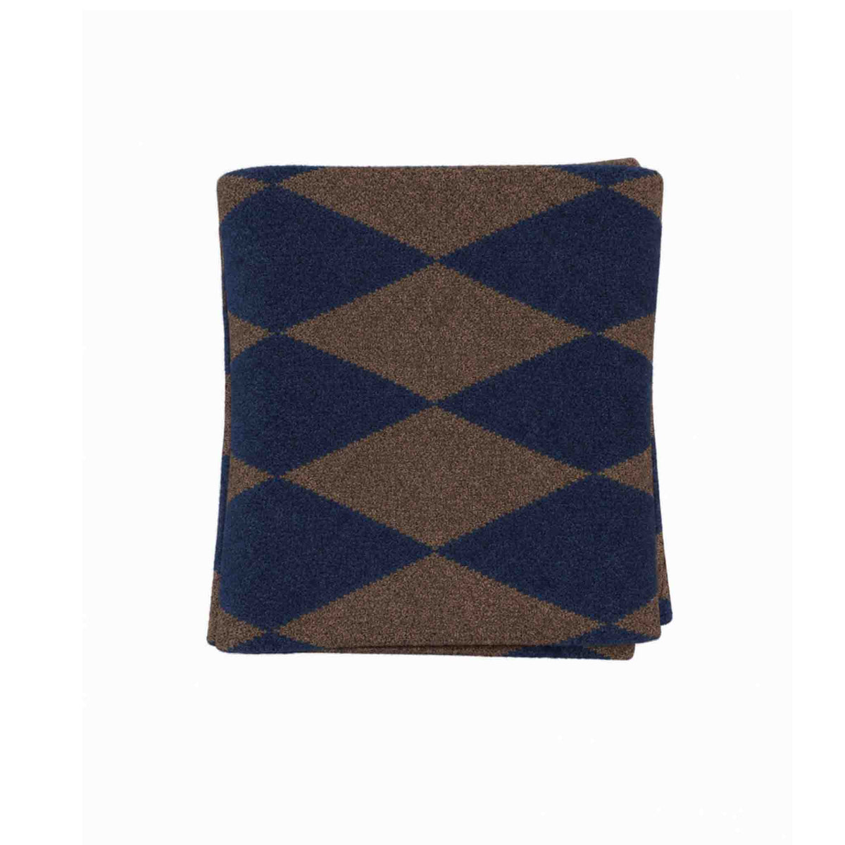 ICNK Sjaal Veloura Argyle Donkerblauw | Tall