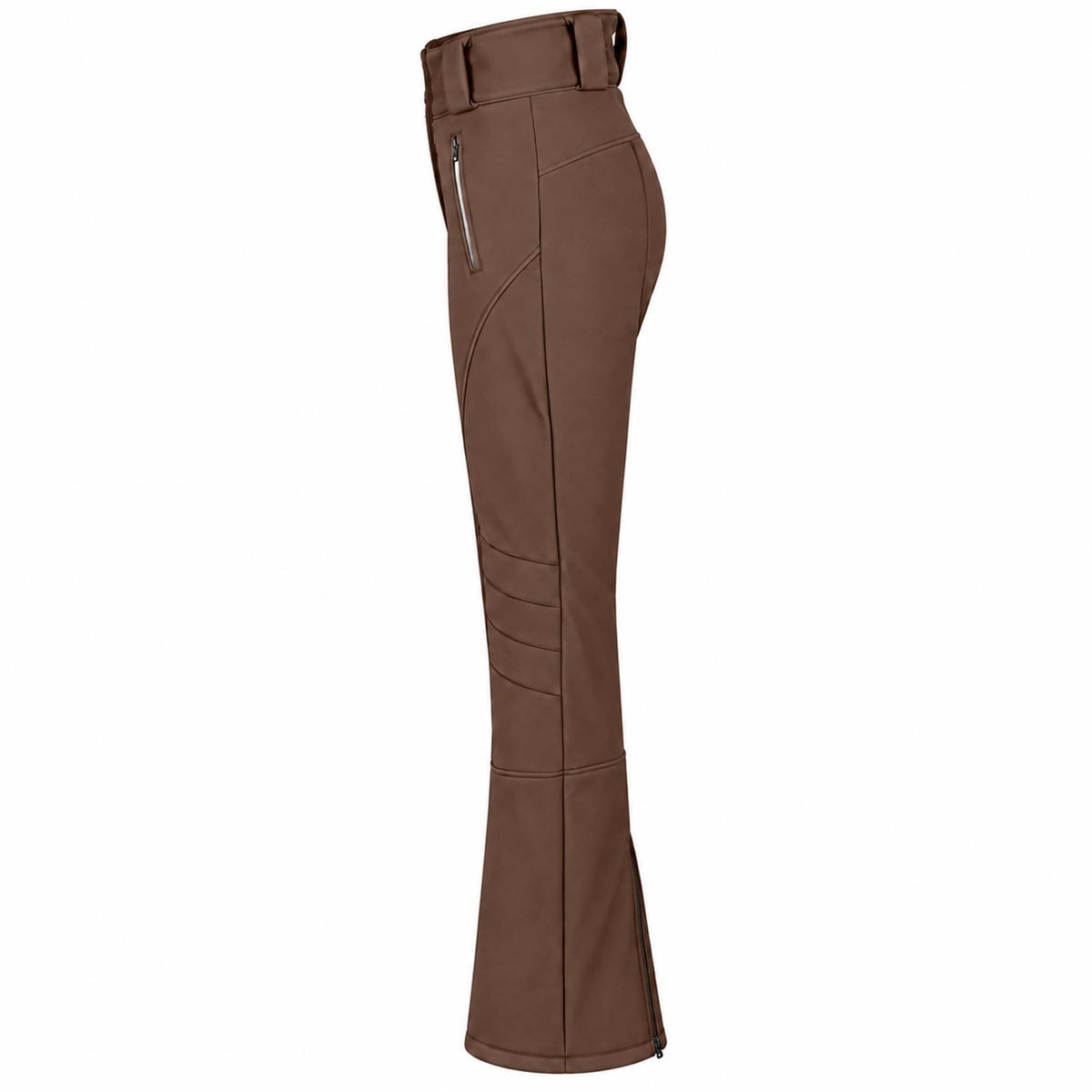 Tall Skibroek Longlady Wanda Bruin, kleding voor lange vrouwen zij aanzicht
