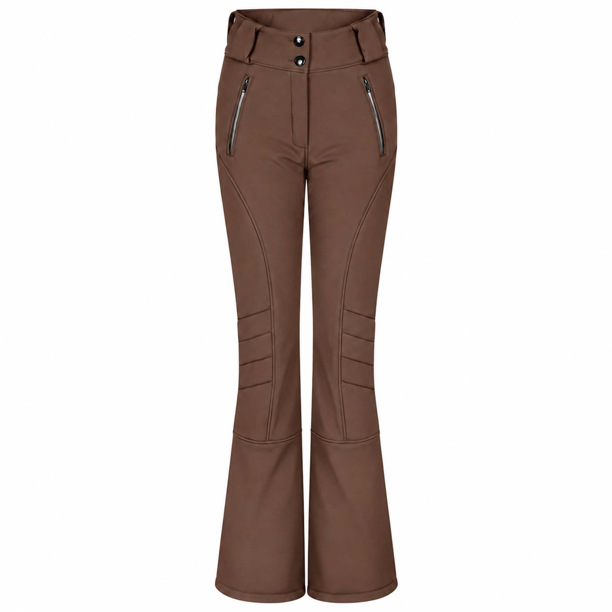 Tall Skibroek Longlady Wanda Bruin, kleding voor lange vrouwen voorkant