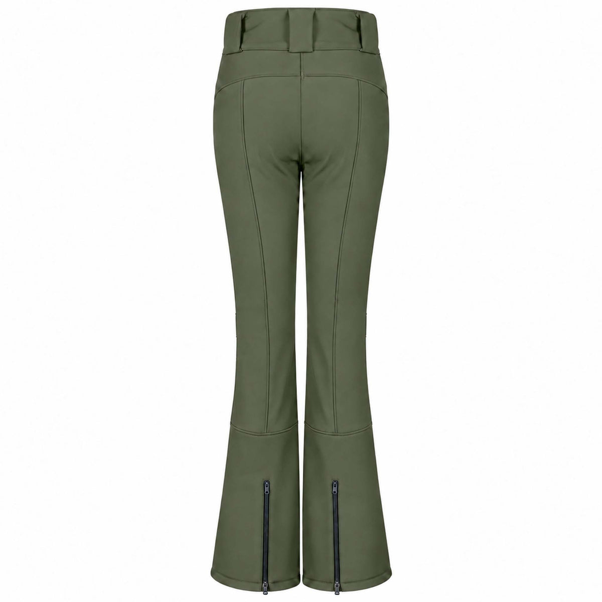 Tall Skibroek Longlady Wanda Khaki, kleding voor lange vrouwen achterkant