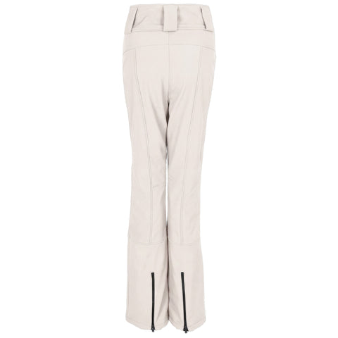 Longlady Skibroek Wanda Offwhite, tall kleding voor lange dames, achteraanzicht